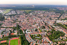 Vue aérienne de Speyer dans le département Rhénanie-Palatinat, Allemagne