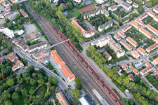 Vue oblique de Speyer dans le département Rhénanie-Palatinat, Allemagne