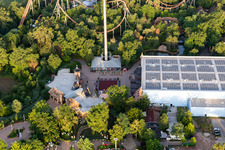 Enregistrement par drone de Parc de vacances à Haßloch dans le département Rhénanie-Palatinat, Allemagne