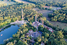 Photographie aérienne de Base de loisirs - parc d'attractions "Holiday Park à Haßloch dans le département Rhénanie-Palatinat, Allemagne