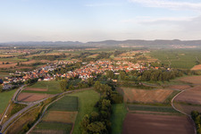 Vue oblique de Quartier Geinsheim in Neustadt an der Weinstraße dans le département Rhénanie-Palatinat, Allemagne