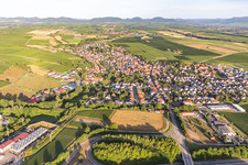 Vue aérienne de Insheim dans le département Rhénanie-Palatinat, Allemagne