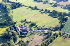 Vue oblique de Moulin de Zeiskam à Zeiskam dans le département Rhénanie-Palatinat, Allemagne