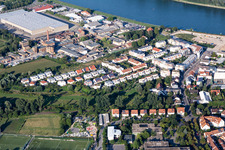 Speyer dans le département Rhénanie-Palatinat, Allemagne vue d'en haut