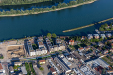 Projet résidentiel au bord du Rhin à Spire : Ancienne briqueterie / Franz-Kirmeier-Straße à Speyer dans le département Rhénanie-Palatinat, Allemagne vue d'en haut