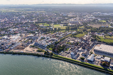 Vue d'oiseau de Speyer dans le département Rhénanie-Palatinat, Allemagne