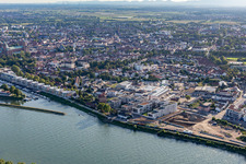 Projet résidentiel sur la rive du Rhin de Spire : Alte Ziegelei / Franz-Kirmeier-Straße à Speyer dans le département Rhénanie-Palatinat, Allemagne d'un drone