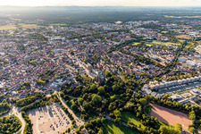 Enregistrement par drone de Speyer dans le département Rhénanie-Palatinat, Allemagne