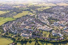 Speyer dans le département Rhénanie-Palatinat, Allemagne du point de vue du drone