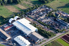 Vue aérienne de Alba Electronics Recycling GmbH à Lustadt dans le département Rhénanie-Palatinat, Allemagne