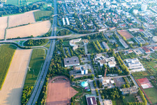 Speyer dans le département Rhénanie-Palatinat, Allemagne vu d'un drone