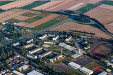 Vue aérienne de Caserne Spaldinger à Speyer dans le département Rhénanie-Palatinat, Allemagne