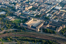 Vue aérienne de Château baroque Mannheim à le quartier Innenstadt in Mannheim dans le département Bade-Wurtemberg, Allemagne