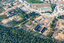 Site de l'ancienne caserne américaine SULLIVAN à Käfertaler Wald à le quartier Käfertal in Mannheim dans le département Bade-Wurtemberg, Allemagne d'en haut