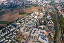 Vue aérienne de Quartier Bergheim in Heidelberg dans le département Bade-Wurtemberg, Allemagne