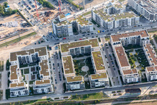 Vue aérienne de Quartier Bahnstadt in Heidelberg dans le département Bade-Wurtemberg, Allemagne