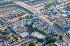 Quartier Bahnstadt in Heidelberg dans le département Bade-Wurtemberg, Allemagne vue d'en haut