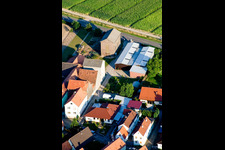 Brehmstr à le quartier Minderslachen in Kandel dans le département Rhénanie-Palatinat, Allemagne d'en haut