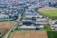 Enregistrement par drone de Zone industrielle Nord à Rülzheim dans le département Rhénanie-Palatinat, Allemagne