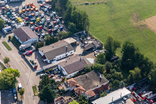Enregistrement par drone de Zone industrielle de Horst à le quartier Minderslachen in Kandel dans le département Rhénanie-Palatinat, Allemagne