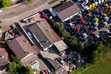 Image drone de Zone industrielle de Horst à le quartier Minderslachen in Kandel dans le département Rhénanie-Palatinat, Allemagne