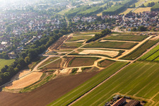 Vue aérienne de Nouvelle zone de développement Développement K2 à Kandel dans le département Rhénanie-Palatinat, Allemagne