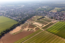 Vue aérienne de Nouvelle zone de développement Développement K2 à Kandel dans le département Rhénanie-Palatinat, Allemagne