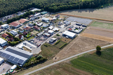 Vue aérienne de Zone industrielle d'Im Gereut vue du nord-est à Hatzenbühl dans le département Rhénanie-Palatinat, Allemagne