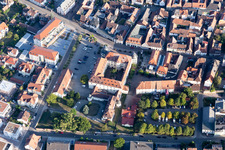 Vue aérienne de Verrouillage à Bad Bergzabern dans le département Rhénanie-Palatinat, Allemagne