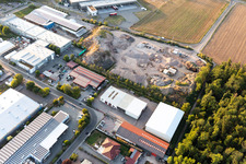 Vue aérienne de Zone commerciale Große Ahlmühle à Rohrbach dans le département Rhénanie-Palatinat, Allemagne