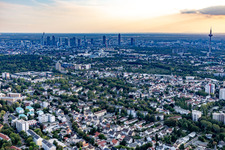 Vue aérienne de Quartier Eckenheim in Frankfurt am Main dans le département Hesse, Allemagne