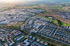 Quartier Niederursel in Frankfurt am Main dans le département Hesse, Allemagne d'en haut