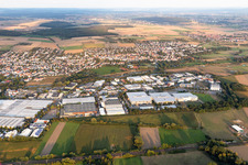 Vue aérienne de Klein-Karben dans le département Hesse, Allemagne