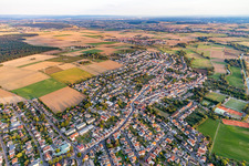 Vue aérienne de Karben dans le département Hesse, Allemagne