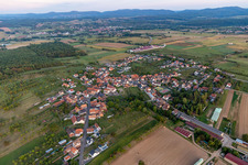 Vue oblique de Dieffenbach-lès-Wœrth dans le département Bas Rhin, France