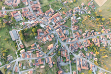 Mietesheim dans le département Bas Rhin, France d'en haut