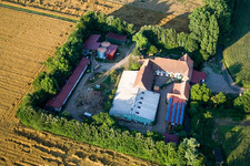 À Erlenbach, Leistenmühle à Kandel dans le département Rhénanie-Palatinat, Allemagne d'en haut