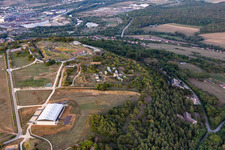 Vue aérienne de Aéroport Pont-Saint-Vincent à Pont-Saint-Vincent dans le département Meurthe et Moselle, France
