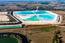 Vue aérienne de Bassins de gypse NOVA ARB à Laneuveville-devant-Nancy dans le département Meurthe et Moselle, France