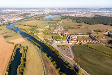 Vue aérienne de Monastère/Abbaye de Bosserville, Lycée Professionnel Privé Saint Michel à Art-sur-Meurthe dans le département Meurthe et Moselle, France