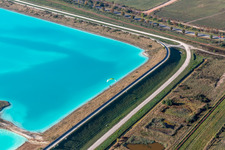 Photographie aérienne de Marais salants à Rosières-aux-Salines dans le département Meurthe et Moselle, France