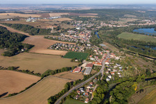 Photographie aérienne de Monastère bénédictin/Prieuré bénédictin à Flavigny-sur-Moselle à Flavigny-sur-Moselle dans le département Meurthe et Moselle, France