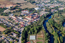 Monastère bénédictin/Prieuré bénédictin à Flavigny-sur-Moselle à Flavigny-sur-Moselle dans le département Meurthe et Moselle, France d'en haut