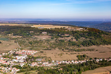 Vue aérienne de Bainville-sur-Madon dans le département Meurthe et Moselle, France
