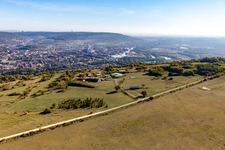 Vue oblique de Pont-Saint-Vincent dans le département Meurthe et Moselle, France