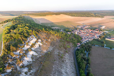 Vue oblique de Sites de décollage parapente au dessus du Chêtre à Champougny dans le département Meuse, France