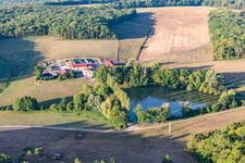 Vue aérienne de Dombrot-sur-Vair dans le département Vosges, France