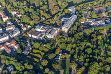 Vue aérienne de Congrès à Vittel dans le département Vosges, France