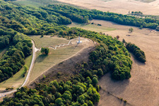 Vue aérienne de Colline de Sion à Vaudémont dans le département Meurthe et Moselle, France