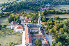 Vue oblique de Basilique de Sion à Saxon-Sion dans le département Meurthe et Moselle, France